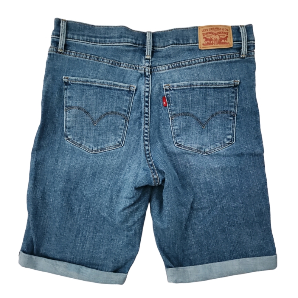 Levi's Bermuda Denim Shorts Sz 30 - Picture 2 of 7